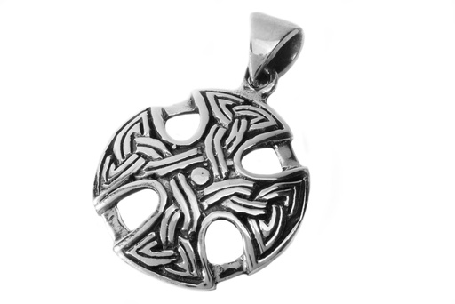 [ac68] Keltisches Amulett, Anhänger 'Arian - Keltisches Kreuz' aus Silber 925- Mittelalter, Larp, Reenactment Schmuck