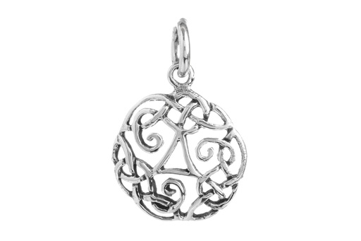 [ac91] Keltisches Amulett, Anhänger 'Darin' aus Silber 925- Mittelalter, Larp, Reenactment Schmuck