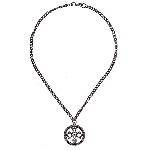 [PK-5165-21] Halskette „Celtic Wedding Knot“ – Altmessingfarbener Hochzeitsknoten an schwerer Kette