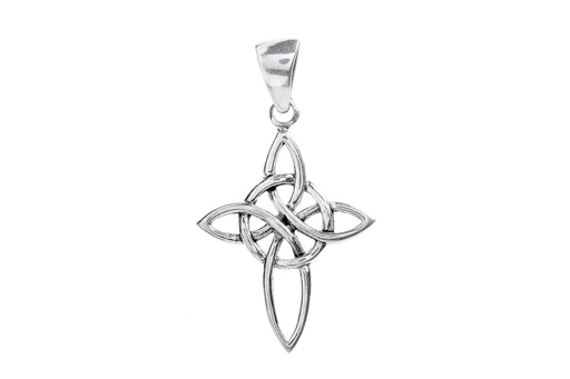 [ac124] Schmuck Anhänger Aline 3,3 cm – Silber 925 – Zartes keltisches Amulett mit Knotenmuster
