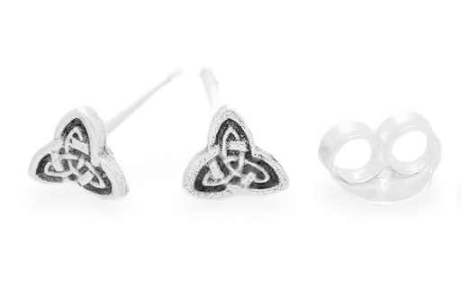 [ost16] ENIJA Ohrstecker aus Silber – Keltische Mini-Knoten Ohrstecker 4 mm