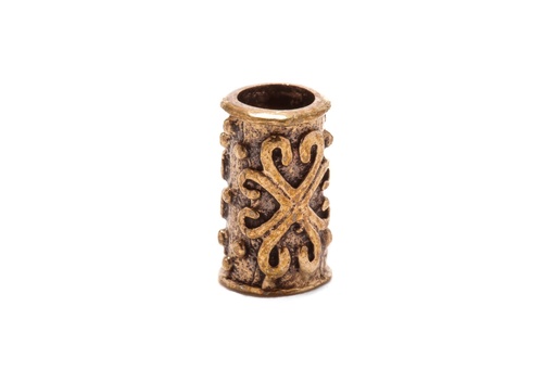 [apb71] Haarperle Bartperle 'Knud' Haarschmuck im Wikingerstil Bronze