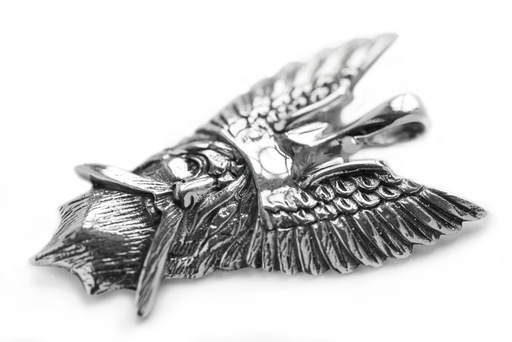 [av32] Anhänger ODIN aus Silber – Wotan Wikinger Amulett 4,4 cm