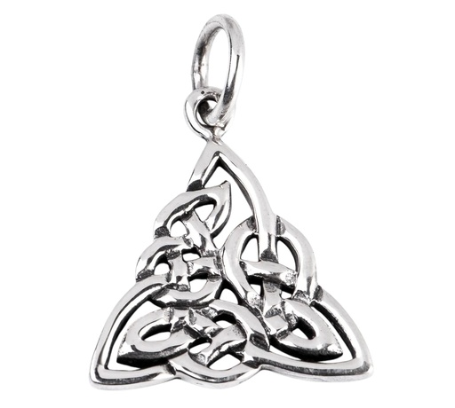 [ac8] Schmuck Anhänger Natic 2,6 cm – Silber 925 – Keltisches Triskel-Amulett für Schutz & Wandel