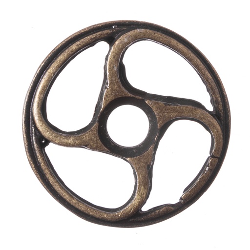 [33702] Wheel, altmessingfarbener Beschlag