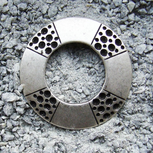 [N-113-1] Ringschild, Beschlag silberfarben