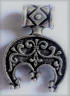 [P-5125-1] Magyar Anhänger silberfarben – Kleiner ungarischer Symbolschmuck aus Zamak