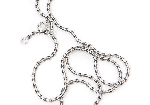 [k11c] Silberkette Thara 50 cm – Feine Wikinger Ankerkette aus Silber 925 für Anhänger