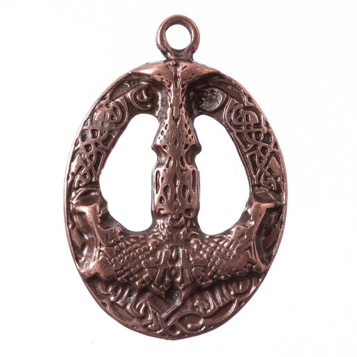 [P-5173-4] Anhänger Mjölnir, kupferfarben