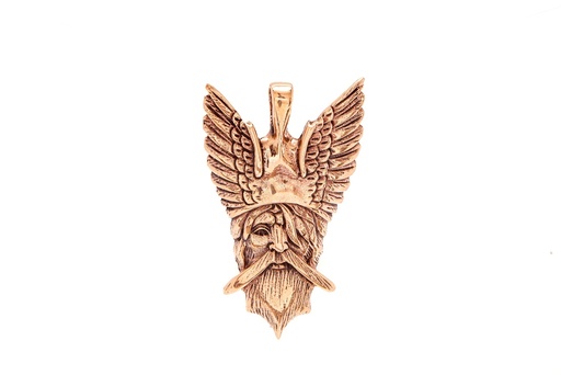 [avb32] Anhänger ODIN aus Bronze – Wotan Wikinger Amulett 4,4 cm