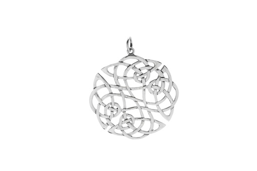 [ac59] Schmuck Anhänger Niala 4,3 cm – Silber 925 – Keltisches Amulett mit Knotenmuster
