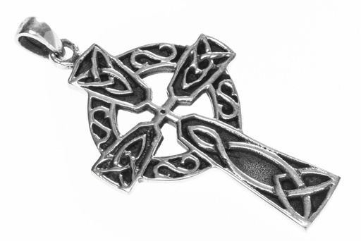 [ak21] Großer keltischer Kreuz-Anhänger NUADA aus 925er Silber – Symbol für Schutz und spirituelle Kraft (4,2 cm)