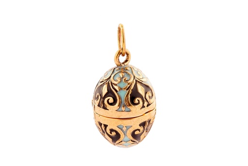[amb542] Medaillon Anhänger "Herecura" aus Bronze – Mittelalterliches Amulett mit Scharnier 3,2 cm