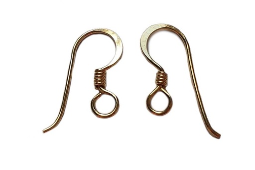 [ohb550] WINDALF Ersatz-Ohrhänger NINKA 19 mm Bronze – Paar für Reparatur & Schmuckgestaltung