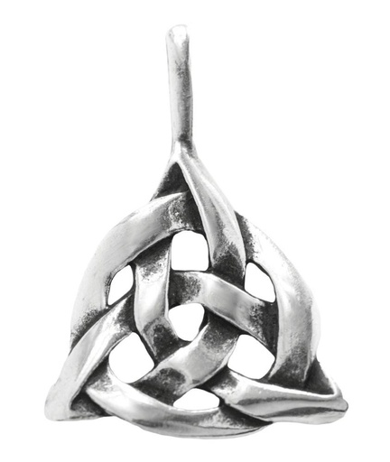 [ac89] Schmuck Anhänger Ragna 2,8 cm – Silber 925 – Keltisches Amulett „Taliesins Knoten“ für Kraft & Schutz