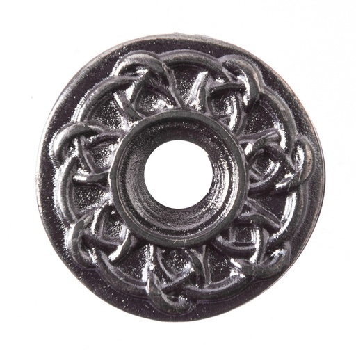[33009] Celtic Ringknot Zierniete in Eisenoptik – Keltischer Rundknoten Ø 20 mm