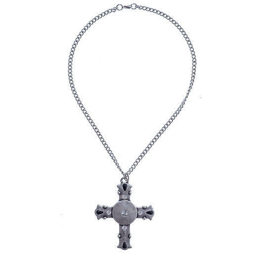 [PK-5148] Halskette big cross, silberfarben