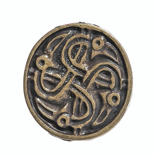 [33647] keltischer Rabenkreis, altmessingfarbener Beschlag