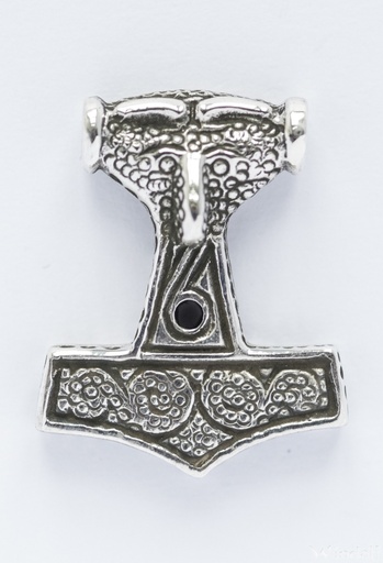 [at23] Großer Schmuck Anhänger THORKAN 3,5 cm – Thorshammer Mjölnir aus Silber 925