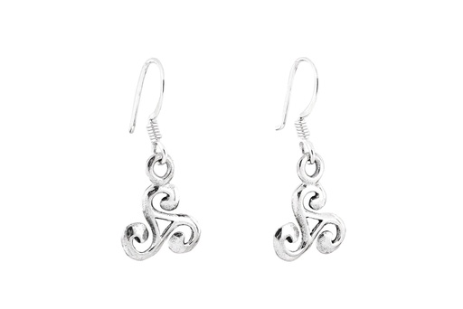 [oh116] NICE Ohrringe aus Silber – Keltische Triskele Ohrhänger 2,7 cm