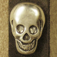 [33398] Skull, silberfarbener Beschlag