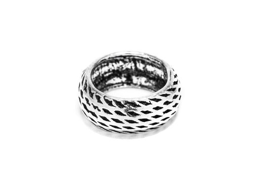 [ap78] Kleine Vikings Haar- & Bartperle KALUR aus 925 Silber – 8 mm Antik-Perle für Zöpfe, Dreads & Boho-Stil
