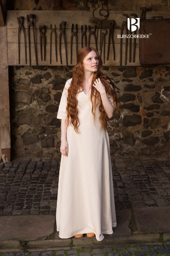 Kurzarm Unterkleid Laga Natur Baumwolle