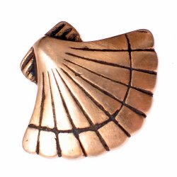 [08 ZN Shell bro] Riemenbeschlag "Pilgermuschel"