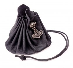 Lederbeutel "Mjölnir" - extra groß