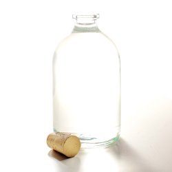 [15 TraFla 100] Elixier-Flasche 100 ml – Glasflasche mit Naturkorken für LARP & Mittelalter-Cosplay