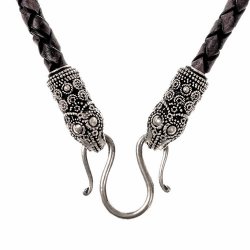 Wikinger-Lederkette "Terslev" - 50 cm