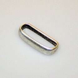 Gürtelschlaufe aus Metall – für 3 cm breite Gürtel, silber- oder messingfarben