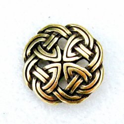 Zierniete „Keltischer Knoten“ (S) – Symbolbeschlag für Lederarbeiten im historischen Stil