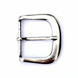 Klassische Gürtelschnalle aus Zamak – für 4 cm breite Gürtel, silber- oder messingfarben