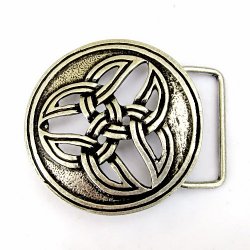 Buckle-Schnalle „Keltische Triade“ – Gürtelschließe mit Triskel-Motiv für 4 cm Gürtel