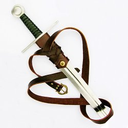 Wikinger Schwertgehänge aus Leder – authentisch & handgefertigt für LARP und Reenactment
