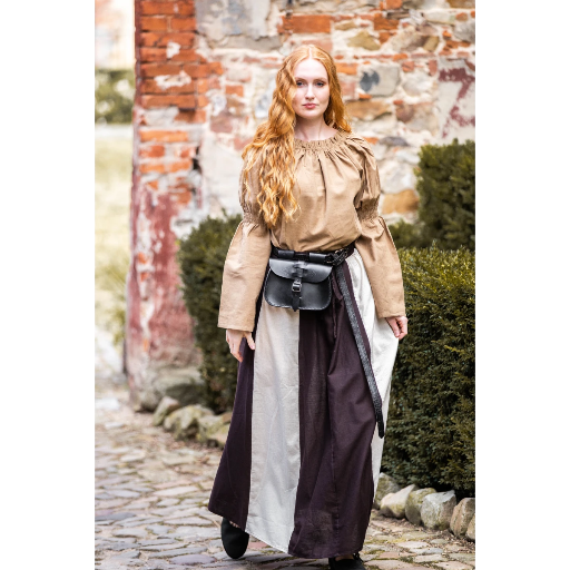 Bluse "Coletta" Braun - die Klassische Mittelalterbluse