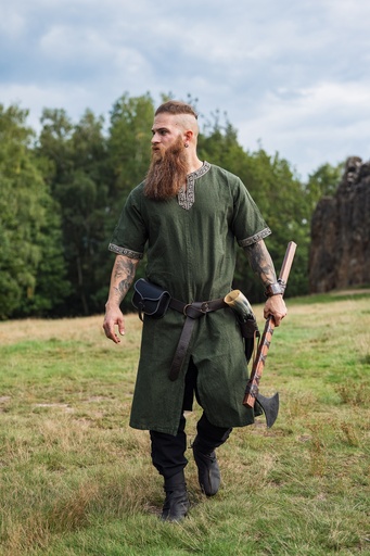 Kurzarmtunika mit Bordüre "Richard" Grün