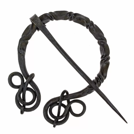 [16 Fi Ring Roll] Ringfibel mit eingerollten Enden - 7 cm