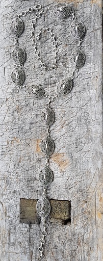 [CYN-5323-1] Y-Aglaja, Ypsilon-Ketten-Gürtel silberfarben