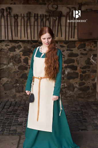 Schürzenkleid Gyda, Hanf Mittelalterliches vom Burgschneider