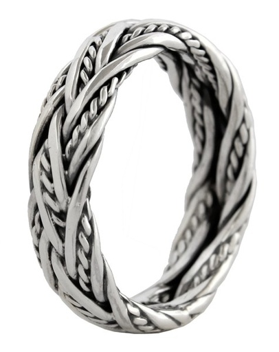 Wikinger-Ring "Diarmad" aus 925er Silber – 6 mm Breite