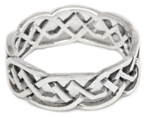Keltischer Knotenring DAVIN – 7 mm Partnerring aus Silber 