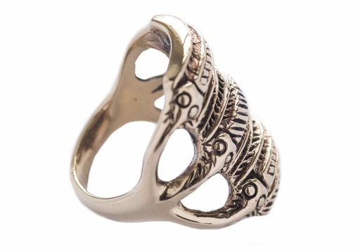 [rb566] WINDALF Wikingerring ALVAR aus Bronze – Massiver Kraftring inspiriert von einem historischen Wikingerfund