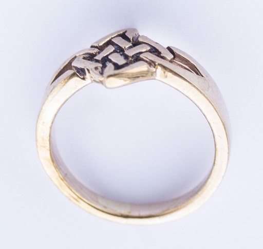 [rb124] Celtic Ring BRIGID aus Bronze – 8 mm Keltischer Knotenschmuck inspiriert von der Göttin Brigid