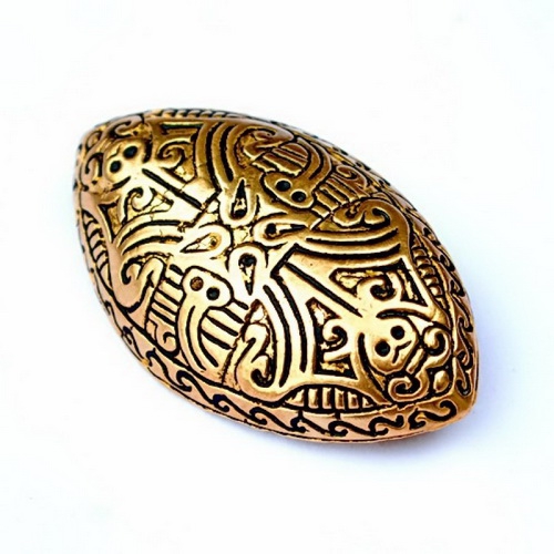 Wikinger Fibel Schalenfibel Spitzoval