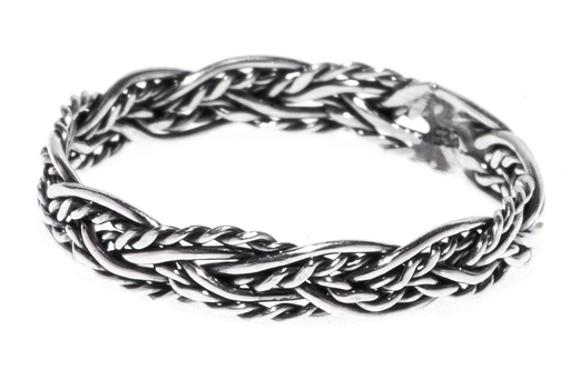 [r419] Ring Flechtring 'Ricara' Wikingerschmuck Silber Schmuck