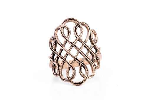 [rb509] Wikingerring Abbadís Bronze - Schmuck Accessoire für Historische Gewandungen, Reenactment und Liverollenspiel