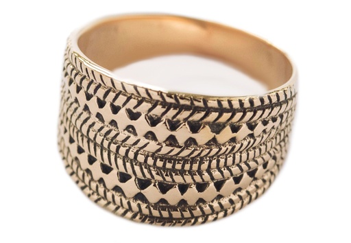 [rb591] Wikinger-Ring "Don" aus Bronze – Schmuck mit nordischen Ornamenten für Reenactment & LARP 1,5 cm