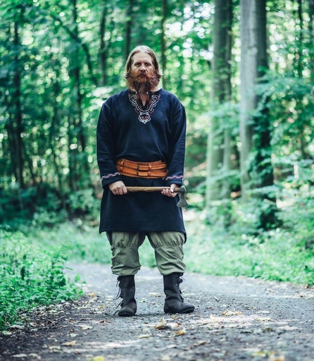 Wikingerhose mit Beinschnürung "Magnus" Hanf Baumwolle
